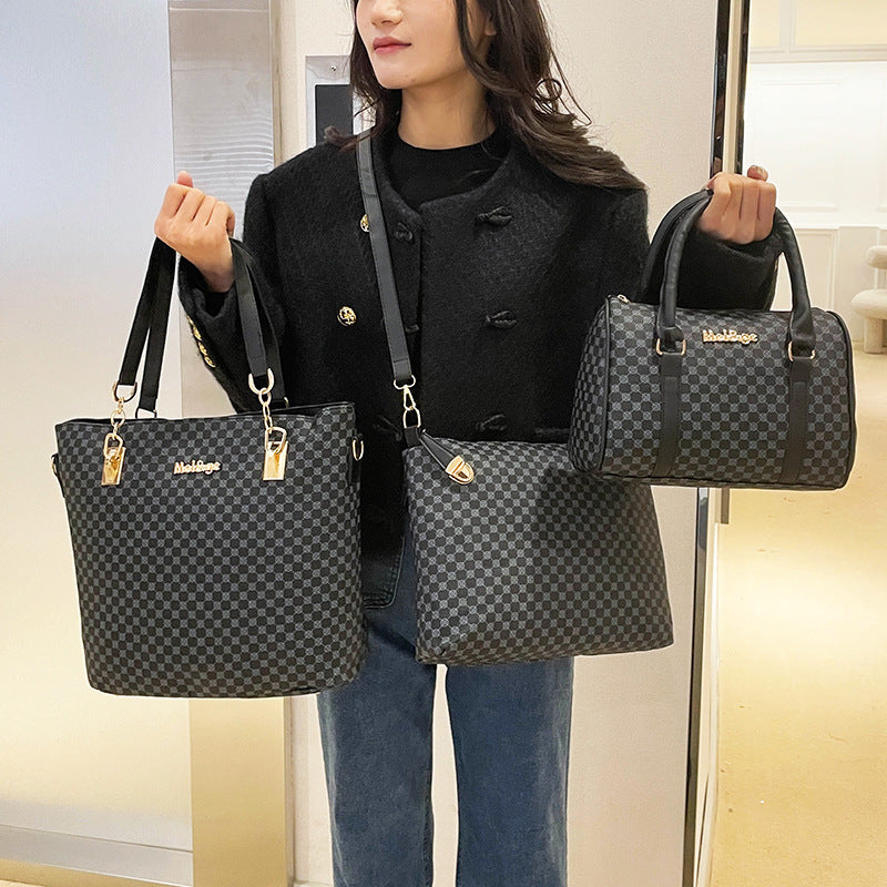 Set 6 Genti din Piele Ecologică, Negru