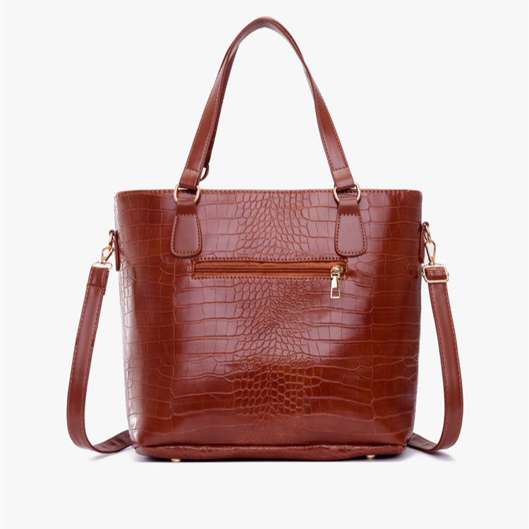 Set 6 Genti Vintage din Piele Ecologică Maro