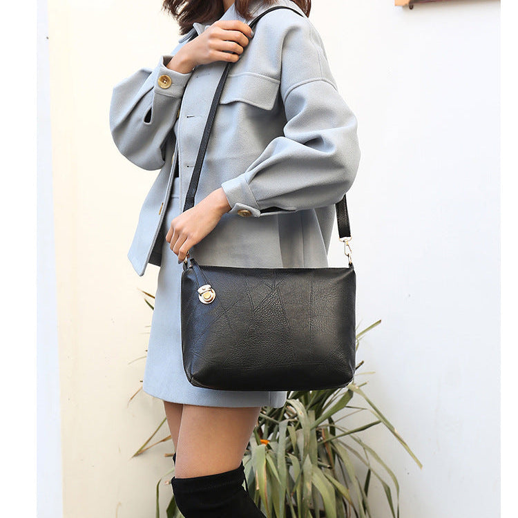 Set 6 Genti Clasice din Piele Ecologică Negru