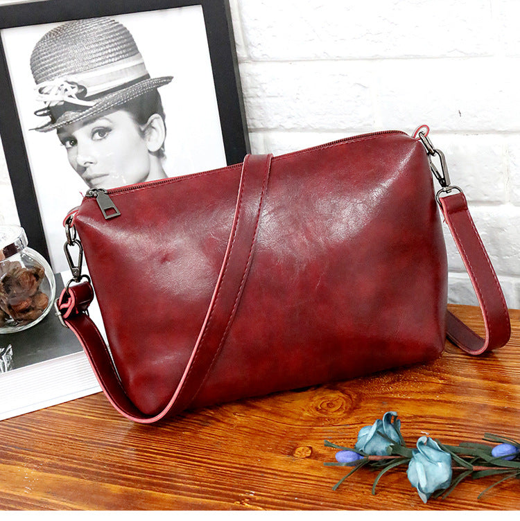 Set 4 Genti din Piele Ecologică Fină Rosu