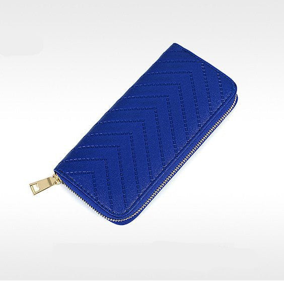 Set 6 Genti din Piele Ecologica, Model Chevron, Albastru