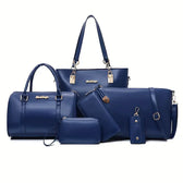 Set 6 Genti Casual din Piele Ecologică Albastru – Ofertele Zilei