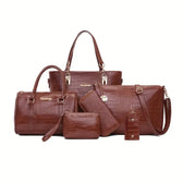 Set 6 Genți Vintage din Piele Ecologică