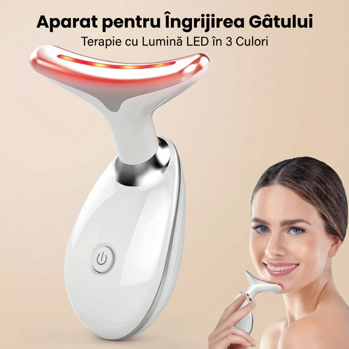 Aparat de Masaj Facial cu Lumină LED