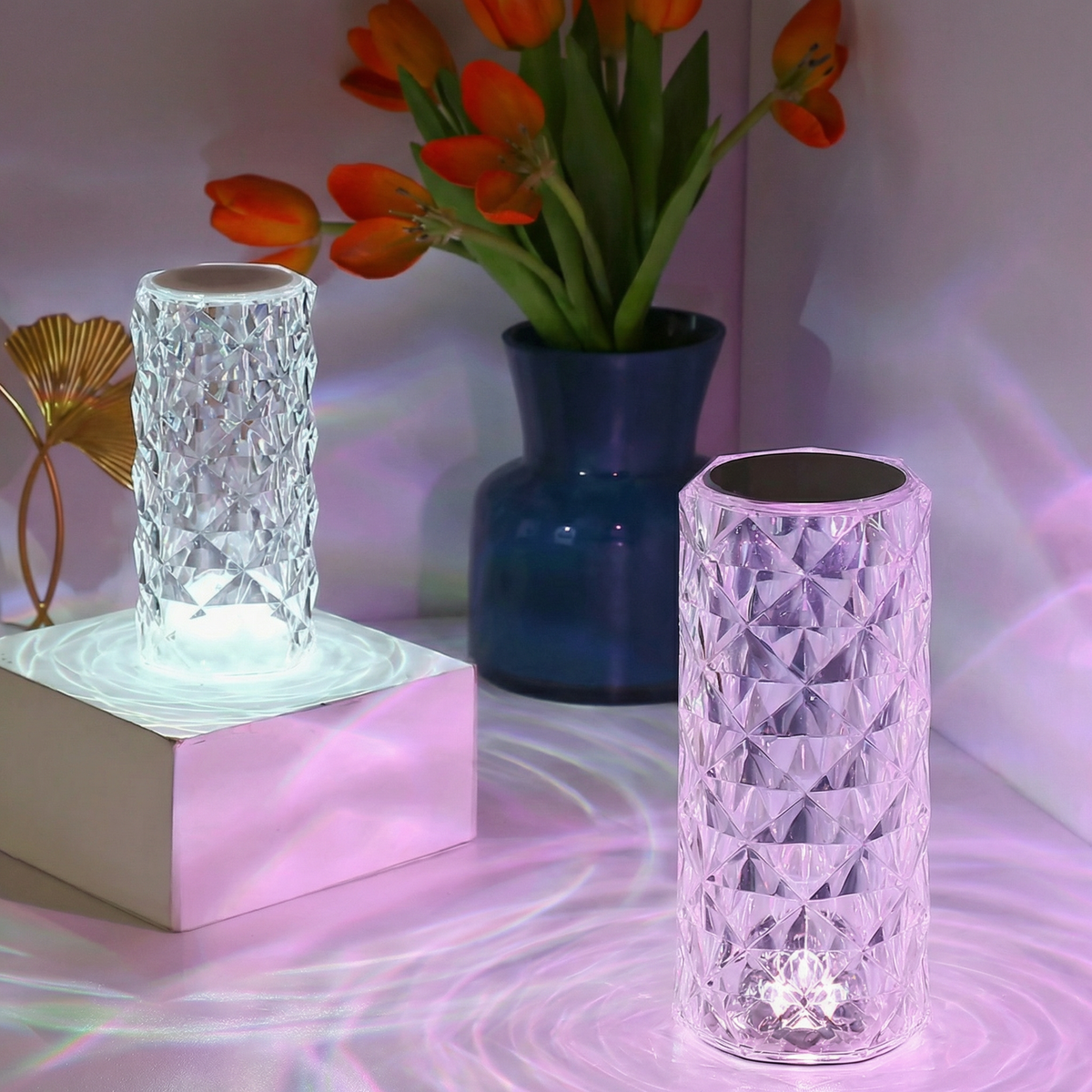 Lampă LED de Birou cu Cristale – Ofertele Zilei
