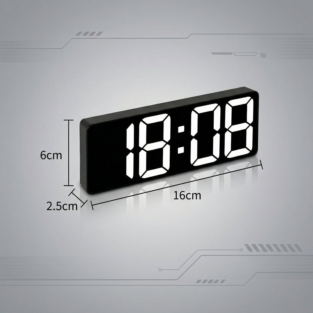 Ceas cu Alarmă Digitală Creativ cu Oglindă – Ofertele Zilei