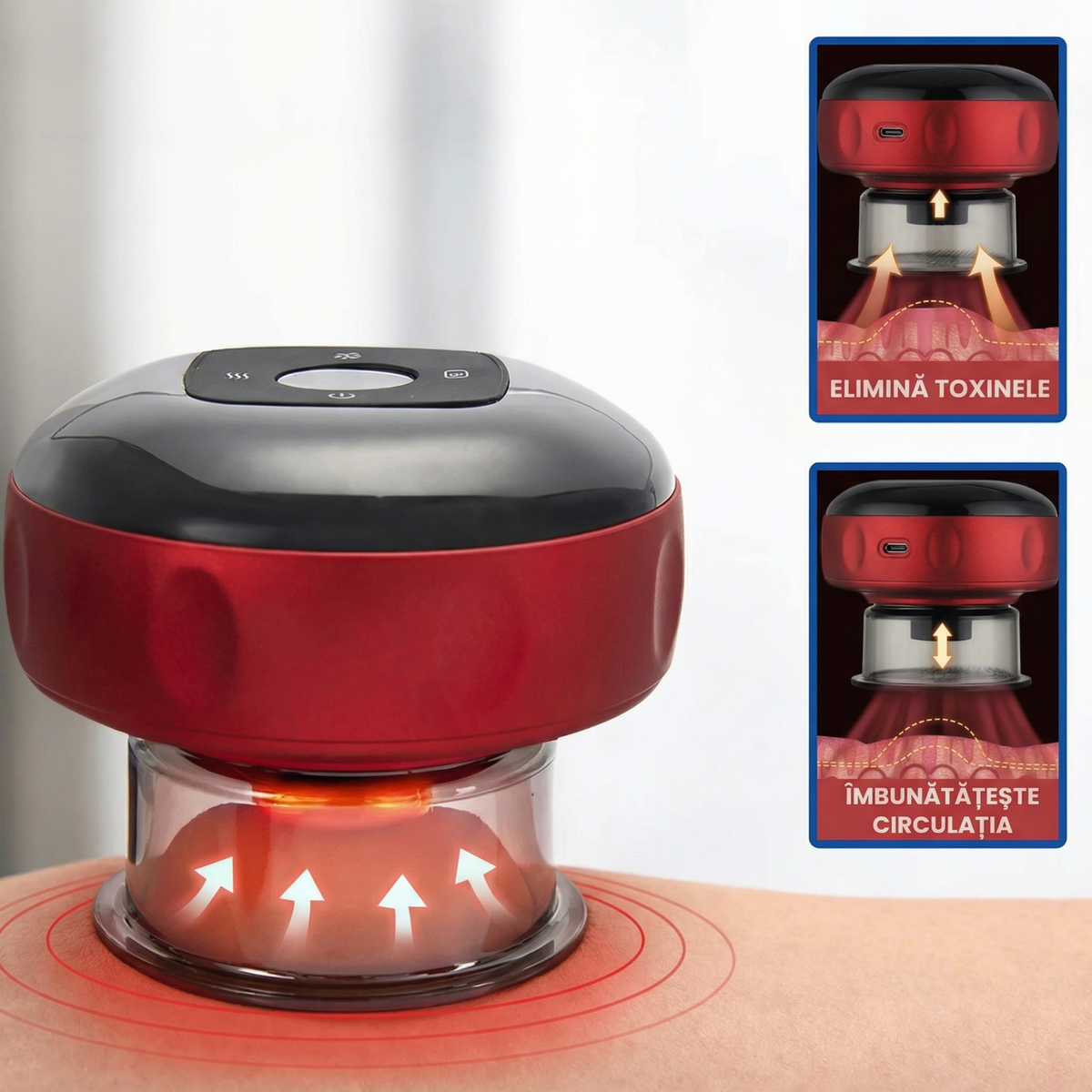 Aparat Electric cu Ventuze pentru Masaj – Ofertele Zilei