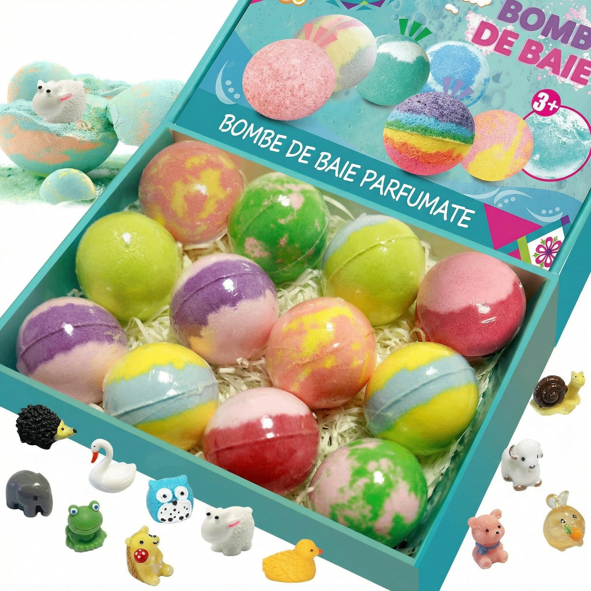 MagicBath Surprise – Set 12 Bombe Efervescente de Baie pentru Copii cu Jucării Surpriză – Ofertele Zilei