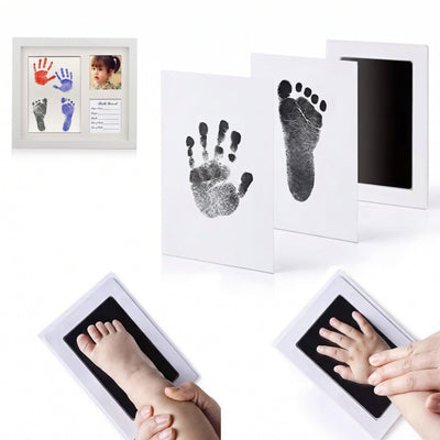Set Amprente Bebeluș Premium – Ink Pad Fără Contact